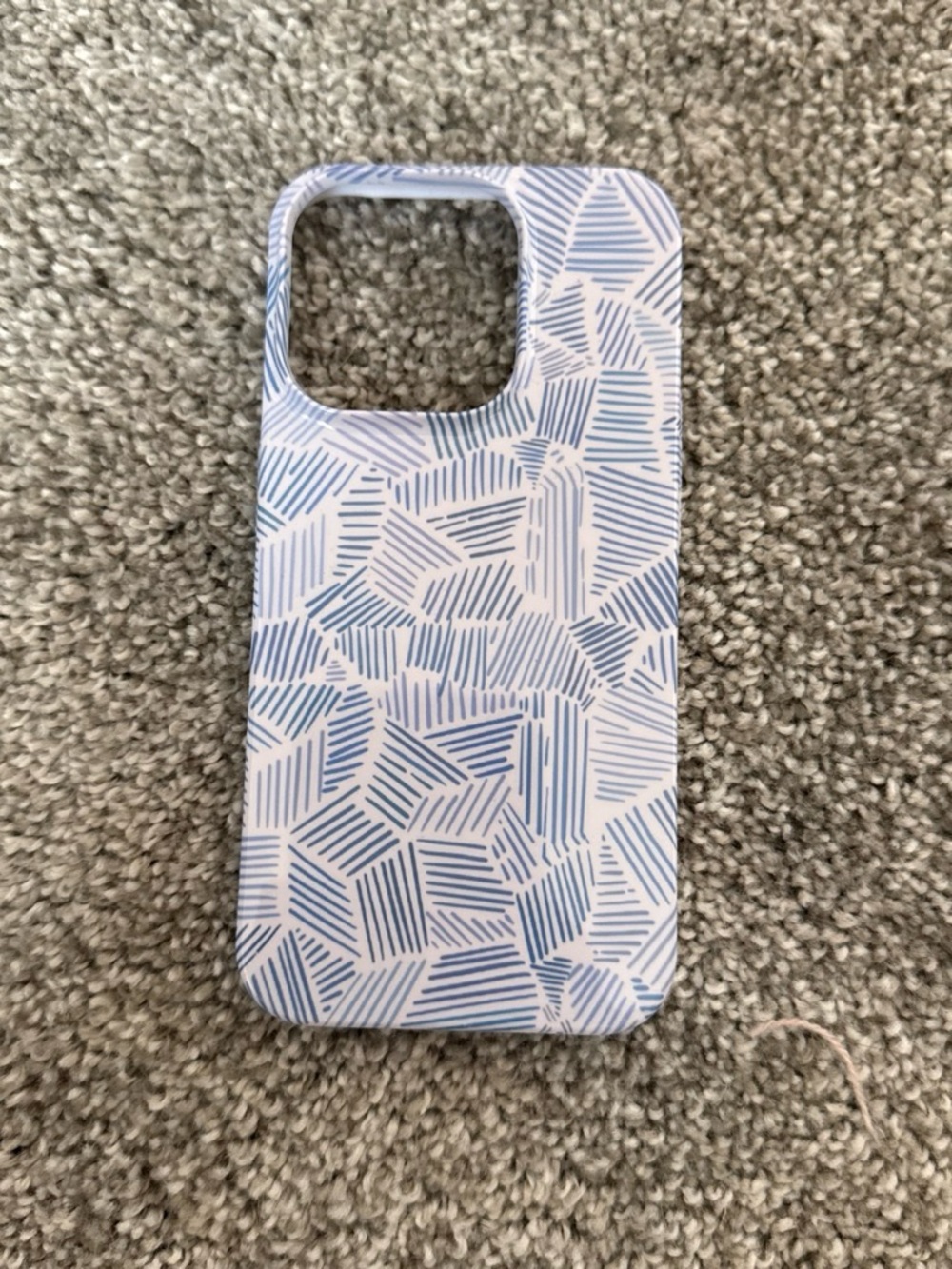 SHEIN Blue Geometric Pattern Phone Case